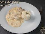 Côtes de porc à la crème (cookeo)