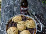 Boeuf à la bière à l'érable et ses dumplings aux herbes