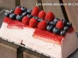 Buche bavaroise aux framboises