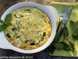 Clafoutis de courgettes, menthe et féta