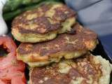 Galettes de pommes de terre au saumon fume