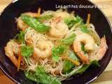 Nouilles sautees aux crevettes