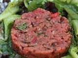 Tartare de boeuf aux 2 tomates