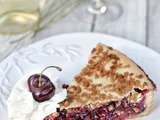 Tourte sucrée aux cerises et aux cranberries #Concours