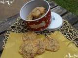 Cookies au chocolat au lait et amandes d'après la recette de Christophe Michalak