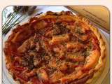 Tarte saumon frais, tomate et romarin