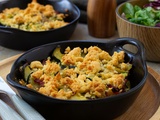 Crumble salé courgettes bacon