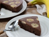 Gateau de semoule banane chocolat