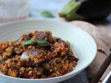 One pot boulgour aubergines boeuf avec ou sans cookeo