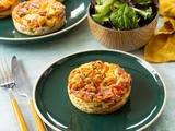 Quiche express legere poivrons mais cheddar