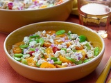 Salade d'orzo aux deux tomates et feta