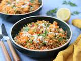 Taboule de quinoa petits pois feta