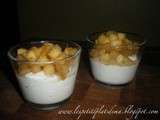 Mousse de boudin blanc et pommes en verrine