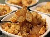 Crumble de pâtisson au parmesan