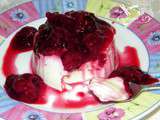 Panna cotta a la compotee de cerise (recette pour octobre rose)