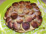 Tarte fine au boudin blanc oignon et pomme