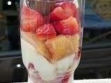 Verrine de tiramisu a la fraise