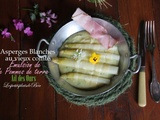 Asperges au vieux comté, émulsion de pommes de terre à l'ail des ours