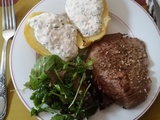 Bavette d'aloyau d'Aubrac poêlée (cuisine de vacances)