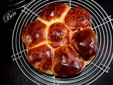 Brioche marguerite aux pépites de chocolat