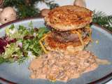 Burger aux galettes de riz