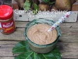 Compote de poires  curé  aux spéculoos