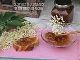 Confiture à la rhubarbe et aux fleurs de sureau