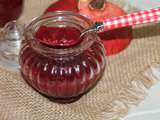 Confiture pomme, grenade et framboise