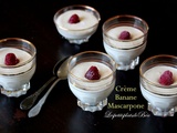 Crème banane mascarpone