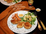 Croquettes à la choucroute au four