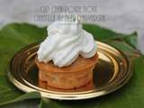 Cupcakes poire et noix chantilly au bleu d'Auvergne