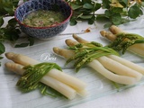 Duo d'asperges en vinaigrette