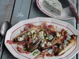 Endives braisées à la fourme d'Ambert, noix et jambon de Bayonne