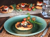 Feuilleté rustique à la caponata sicilienne et chèvre frais - balade sicilienne