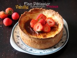 Flan pâtissier vanille-fraises