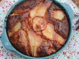 Gâteau au yaourt poires et caramel beurre salé