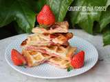 Gaufrettes aux fraises