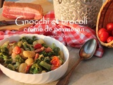 Gnocchi au brocoli et crème de parmesan