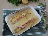 Gratin d'asperges comme des endives à la flamande