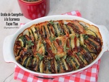 Gratin de courgettes à la scarmoza façon tian