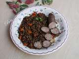 Lentilles aux saucisses de canard