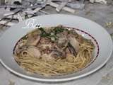 Linguines aux truffes et boudin blanc truffé