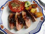 Magret de canard à la confiture de tomates vertes