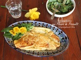 Omelette aux fleurs de pissenlit