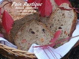 Pain rustique aux raisins, cranberries et noisettes grillées