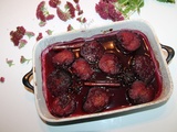 Prunes au vin rouge épicé