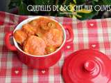 Quenelles de brochet sauce aux olives