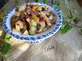 Salade de poires curé aux fruits secs et aux épices