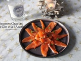 Saumon gravlax au gin et à l'aneth