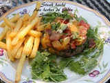 Steak haché aux herbes du jardin , sauce vierge